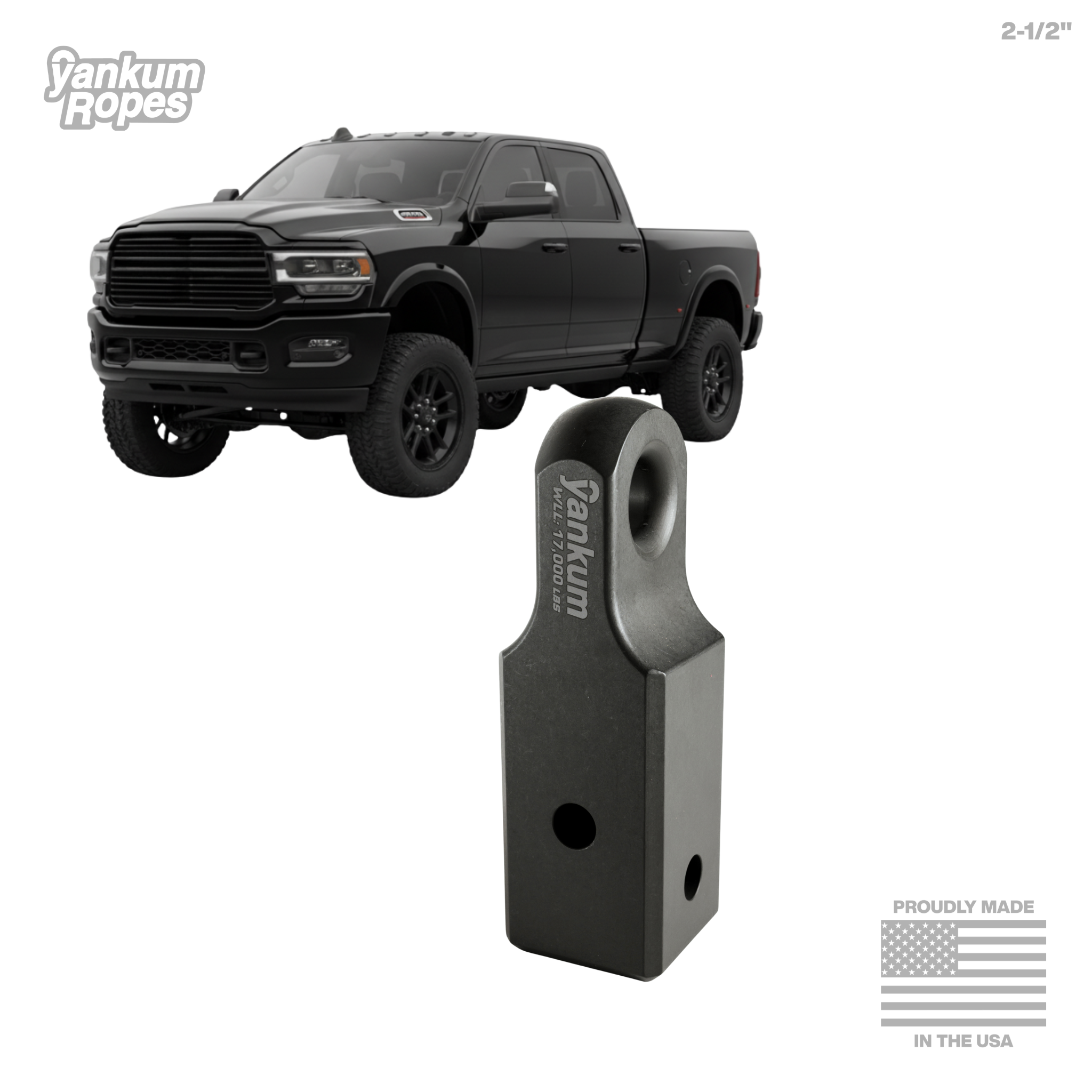 2.5 inch hitch receiver recovery point