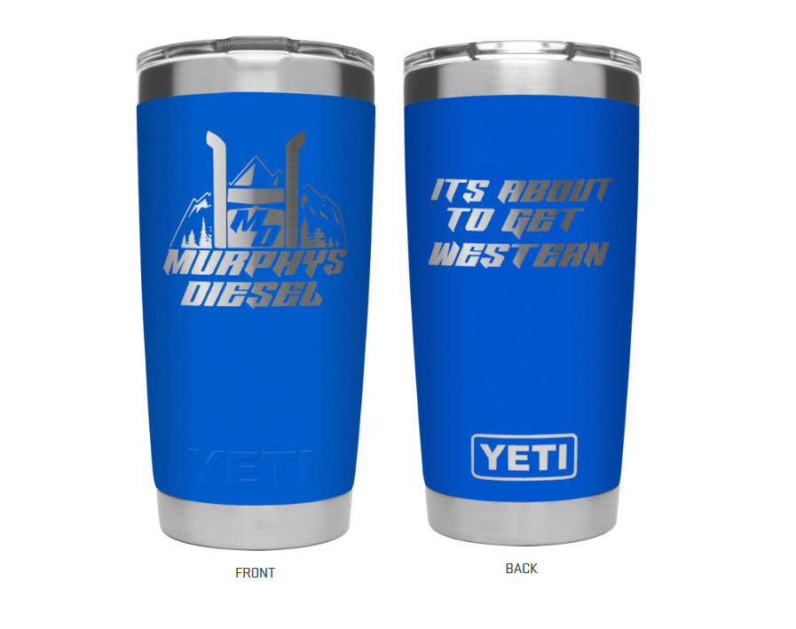 Murphys Diesel Yeti Rambler 20oz Tumbler w/Magslider Lid