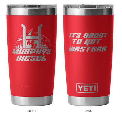Murphys Diesel Yeti Rambler 20oz Tumbler w/Magslider Lid