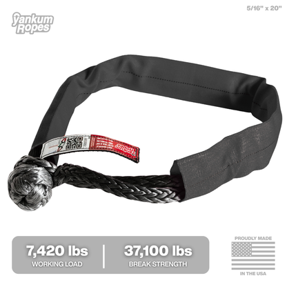 Double Loop Soft Shackle, 5/16 inch in Black, second product image