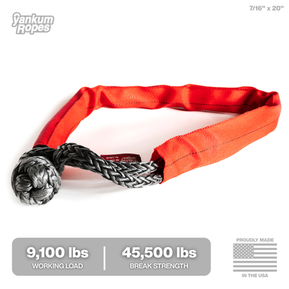 Double Loop Soft Shackle, 7/16 inch in Red, second product image