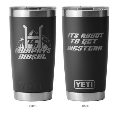 Murphys Diesel Yeti Rambler 20oz Tumbler w/Magslider Lid