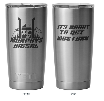 Murphys Diesel Yeti Rambler 20oz Tumbler w/Magslider Lid