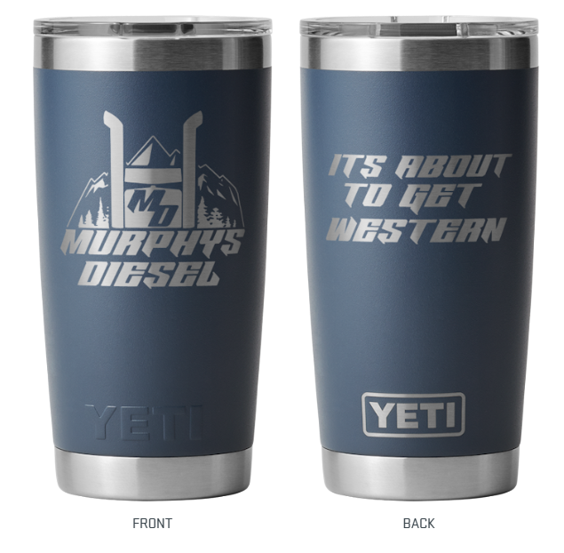Murphys Diesel Yeti Rambler 20oz Tumbler w/Magslider Lid