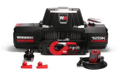 Gladiator V2 F-Type 12,500lb 12v Electric Winch - Synthetic Rope